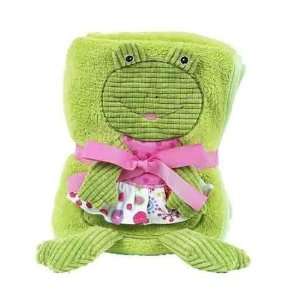  Maison Chic Girl Frog with Animal Front Plush Blanket 