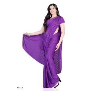  Designer casual wear georgette saree with violet color 