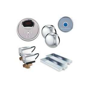 Mr Steam Sauna MSBUTLER1RD Butler Package 1 with Round Control Brushed 