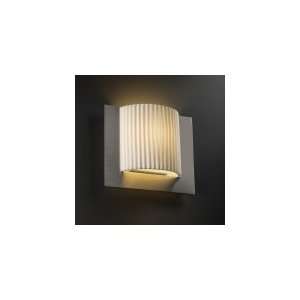 Justice Design Group PNA 5560 SLAT NCKL Porcelina Energy Smart 1 Light 