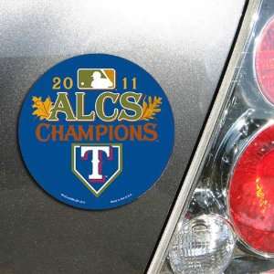  Texas Rangers 2011 American League Champions 4x6 Die Cut 