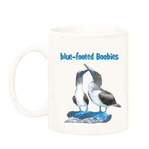  Blue Footed Boobies Blue Text Mug 