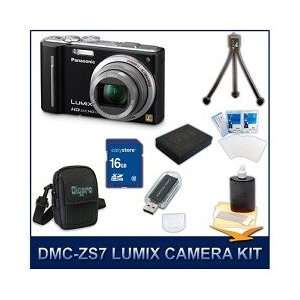 Panasonic LUMIX DMC ZS7K, ZS7K ZS7 Black Digital Camera 