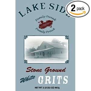 Lakeside Stone Ground Grits 2 Lb Pack of 2  Grocery 