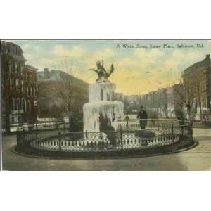  Reprint Baltimore, Maryland, ca. 1911  a winter scene at 
