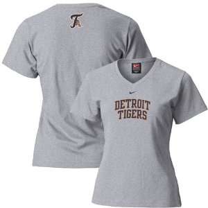 Nike Detroit Tigers Ash Ladies Changeup T shirt  Sports 