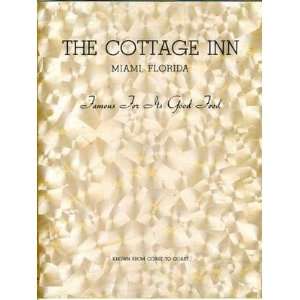  The Cottage Inn Menu Miami Florida 1940 Pearlized Cover 