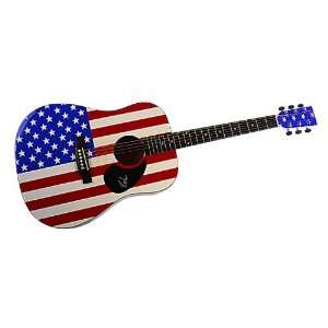  Pete Wentz Fall Out Boy Autographed Signed Flag Guitar 