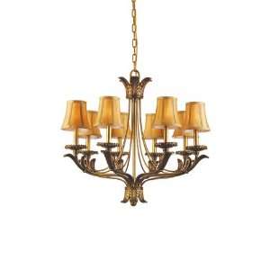 Authenticity Lighting 10 0029 08 03 Marbella Gold 8 Light Chandeliers 