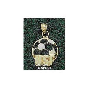  San Francisco Dons Solid 10K Gold USF Soccerball 