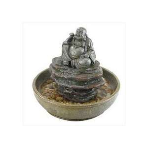  Laughing buddha fountain with cascading water