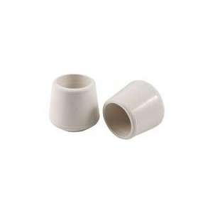   4441295N 4 Count 1/2 Soft Touch Rubber Hi Tip Chair Tips, White