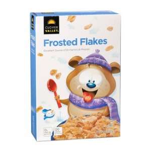 Clover Valley Frosted Flakes Cereal   14 oz  Grocery 