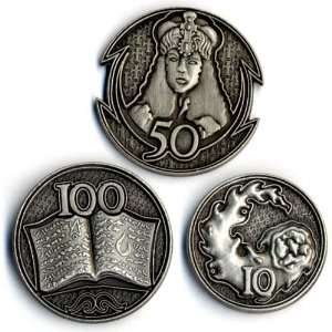  GameMastery Campaign Coins Silver 10 50 100 Toys & Games