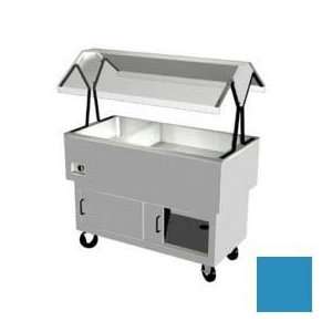   Combo Hot/Cold Portable Buffet, 3 Sections, 120v, 58 3/8L,Sky Blue