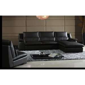 Italian Leather Sectional Sofa Set   Devin Leather Sectional with Left 