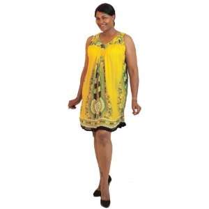  Traditional Sundress  Short / Yellow 