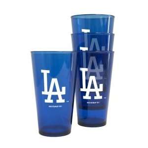  Los Angeles Dodgers Plastic Pint Glass Set Sports 
