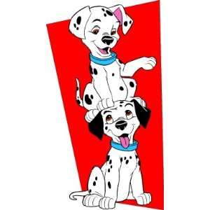 101 Dalmatians H sticker vinyl decal 4 x 2.2