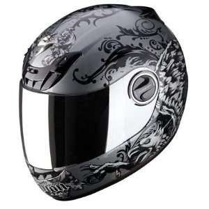    Scorpion EXO 400 Graphics Helmet Silver XS 40 1042 Automotive