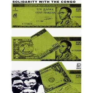   Congo, Africa Anti Apartheid.Zayre money.History Material.Smart Decor