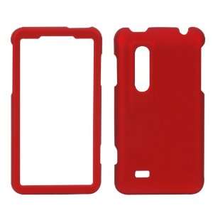  GTMax Rubber Hard Snap On Crystal Cover Case   Red for AT 