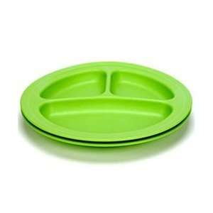  Green Eats Divided Plates Green 2 pack Baby