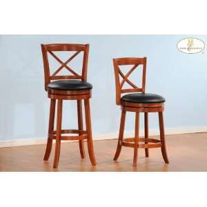  Home Elegance 1135 29S Shapel Swivel Bar Height Chair 