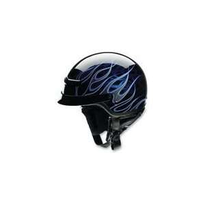  Z1R Nomad Hellfire Helmet   Small/Black/Blue Automotive