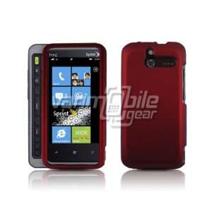    Red Hard Rubberized Case Cover for HTC Arrive 