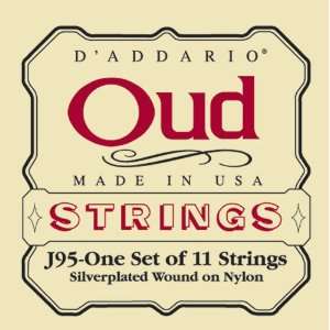  DAddario J95 Oud/11 String Set Musical Instruments