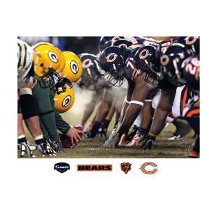  NFL Chicago Bears Bears Packers Line of Scrimmage Mural 