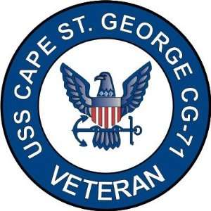  US Navy USS Cape St George CG 71 Ship Veteran Decal 