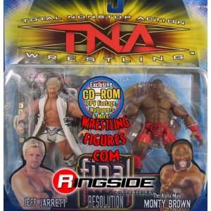  JEFF JARRETT & MONTY BROWN   TNA 2 PACKS SERIES 2 TNA TOY 