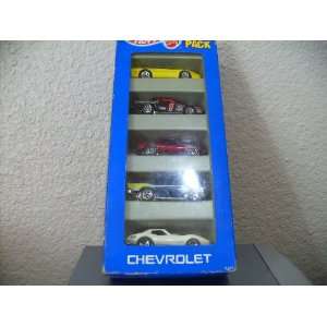 Hot Wheels Chevrolet 5 Car Gift Pack custom Corvette, Chevy Stocker 