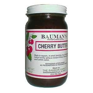 Cherry Butter 2 Jars Baumans Family Butters