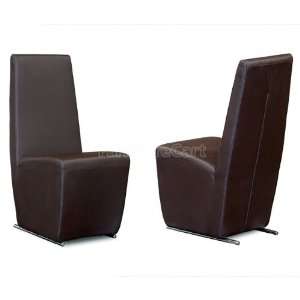   Sofa 130 Dining Side Chair (Brown) (Set of 2) 130m Furniture & Decor