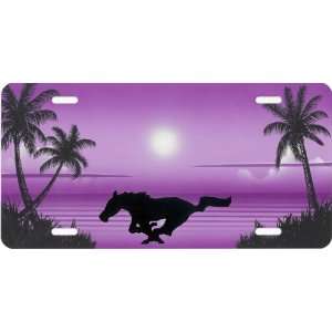  Airbrushed License Plate   Beach License Plate  #14m Automotive
