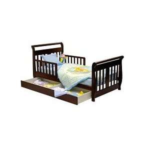  Dream On Me Sleigh Toddler Bed With Trundle In Cherry 