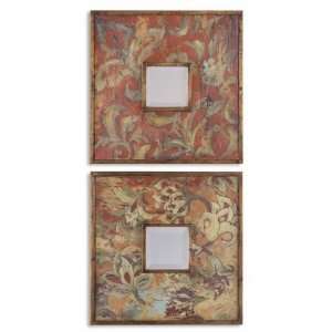 Grace Feyock 13621 B Colorful Flowers, Mirrors, S 2 Colorful Flower 