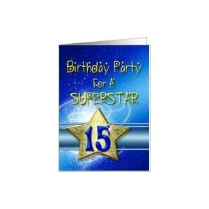  15th Birthday party for a Superstar Card Toys & Games