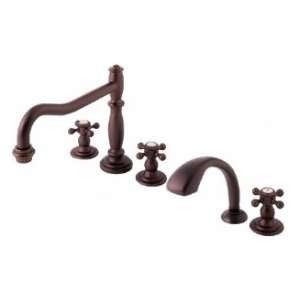   2055XL35 Roman Tub Filler With Handheld Shower With XL Style Handles