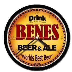  BENES beer and ale cerveza wall clock 