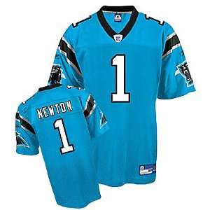 Cam Newton #1 Blue Carolina Panthers Reebok NFL Premier All Stitched 
