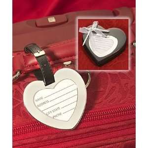  Heart Shaped Luggage Tag Favors (Set of 14)   Wedding 