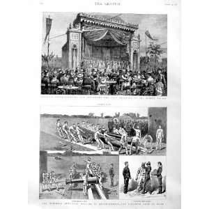  1886 Café Chantant Albert Palace Shoeburyness Soldiers 
