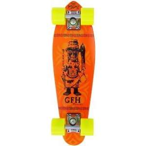  Longboard Skateboard Pigme Warrior Orange Retro Mini 