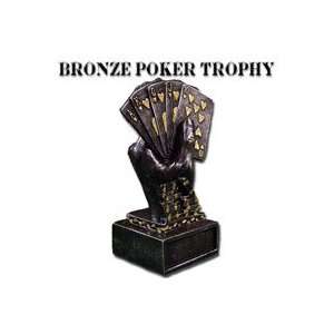  Metal Poker Trophy Bronze