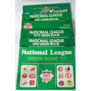  National League Green Book 1977, 1978, 1979, 1980, 1981 