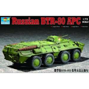  Trumpeter 1/72 Russian BTR80 Armored Personnel Carrier Kit 